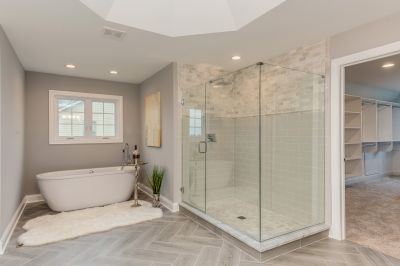 Glass Enclosed Shower